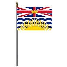 12"x18" Flag>British Columbia