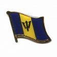 Flag Pin>Barbados