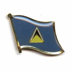 Flag Pin>Saint Lucia