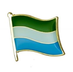 Flag Pin>Sierra Leone (hard Enamel)