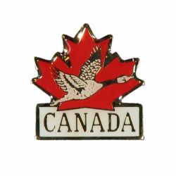 CDA Pin>Flying Loon In Leaf