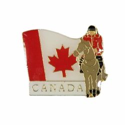 CDA Pin>Wavy Flag Mountie