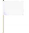 12"x18" Flag>White Plain