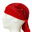 Skull Cap>Paisley Red