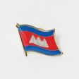 Flag Pin>Cambodia