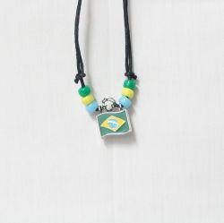 Necklace Soccer>Brazil