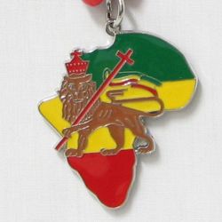 Pendant Lg.Map>Ethiopia Lion