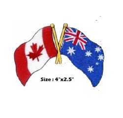 Friiendship Patch>Australia 4"X2.5"