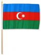 12"x18" Flag>Azerbiajan