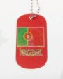 Dog Tag Reflective>Portugal Flag