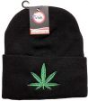 Toque knitted>Marijuana Leaf Emb.