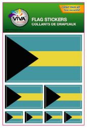Flag Sticker>Bahamas