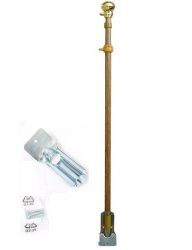 Flag Pole>Metal 6' Wood Look