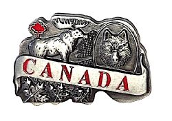 CDA Magnet>Moose/Wolf Pewter Col.