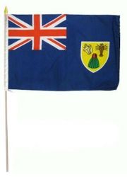 12"x18" Flag>Turks & Caicos