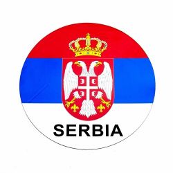 Car Magnet Flexible>Serbia 16cm