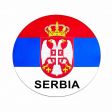 Car Magnet Flexible>Serbia 16cm