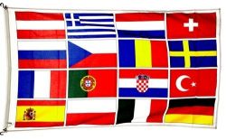 3'x5'>Europe Union 16 Flags