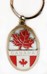 CDA Keychain>Oval cut M. Leaf