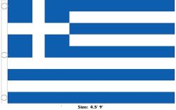 Flag>4.5x9ft Greece Premium