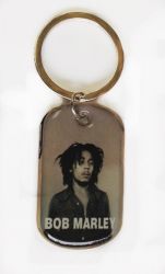 Keychain>Bob Marley Blk/Wht