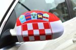 Car Wing Mirror Flag>Croatia