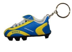 Soccer Shoe Keychain>Bosnia