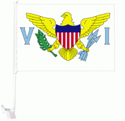 Car Flag XH>US Virgin Islands