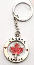 CDA Keychain>Spin M Leaf Sil.