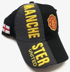 Cap>Manchester United Black 3D Emb.