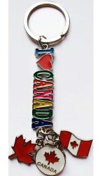 CDA Keychain>I LV CANADA Charm