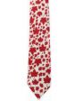 CDA Tie>Red Leaf On White