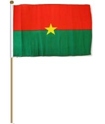 12"x18" Flag>Burkina Faso