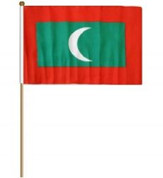 12"x18" Flag>Maldives