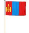 12"x18" Flag>Mongolia