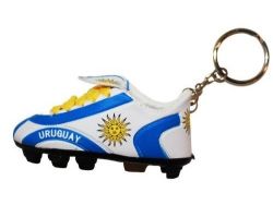 Soccer Shoe Keychain>Uruguay