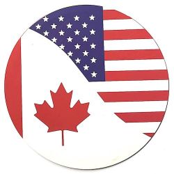 Car Magnet Flexible>Canada/USA 16CM