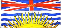 3'x6' Flag>British Columbia Knitted Poly.