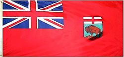 3'x6' Flag>Manitoba Knitted Poly.