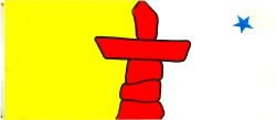 3'x6' Flag>Nunavut Knitted Poly.