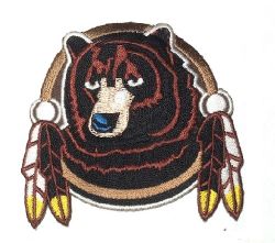 Patch>Native Wolf  Size 3"x3"