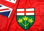 3'x5'>Ontario Sewn/Embroidered flag