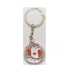 CDA Keychain>Toronto Flag Spin