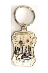 CDA Keychain>Toronto Skylline in Shield