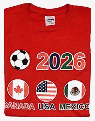 CDA Soccer T-Shirt>Host Countries 2026 Red