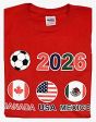 CDA Soccer T-Shirt>Host Countries 2026 Red